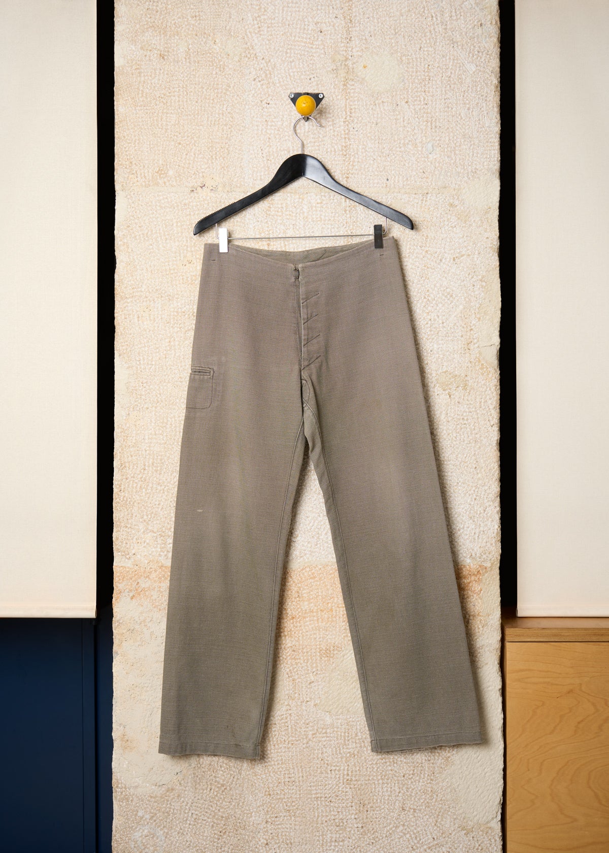Martin Margiela Beige Soft Cotton Canvas MCQueen Pants SS1999 