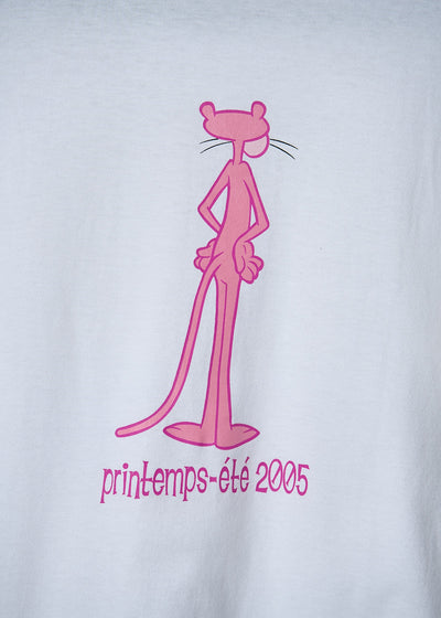 CDG HOMME PLUS WHITE PINK PANTHER TEE 2005 - Medium
