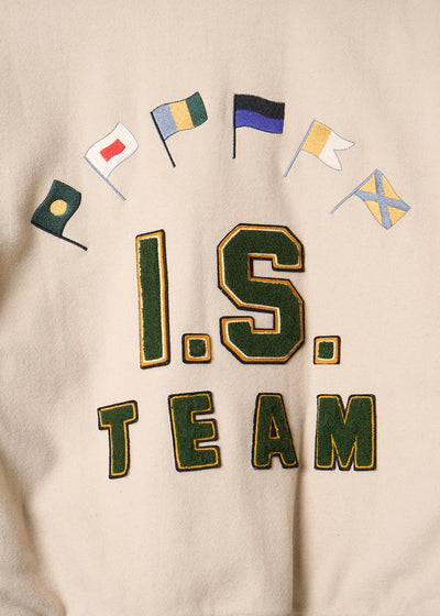 I.S. Team Flags Wool Varsity Jacket 1984 - Large