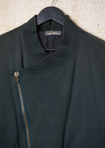 Black Dual Zip Heavy Cotton Jacket 1980's - Medium
