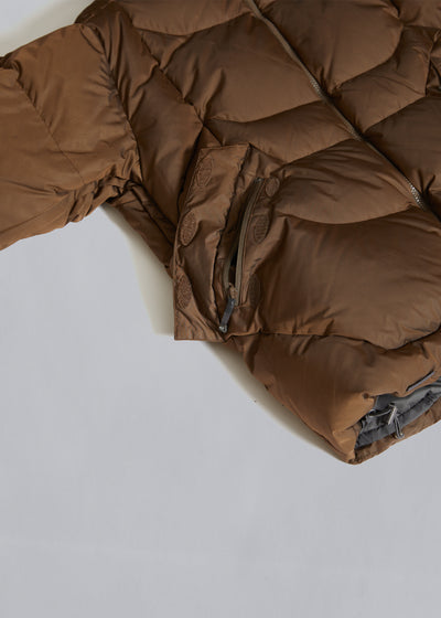 Brown Tech Skiing Puffer Jacket 2000's - Large