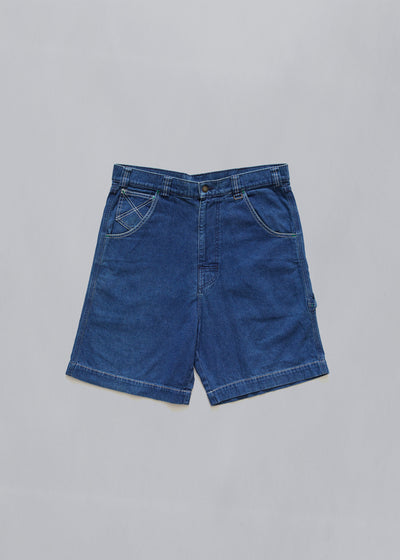 X Stitching Pockets Denim Shorts 1990's - 36