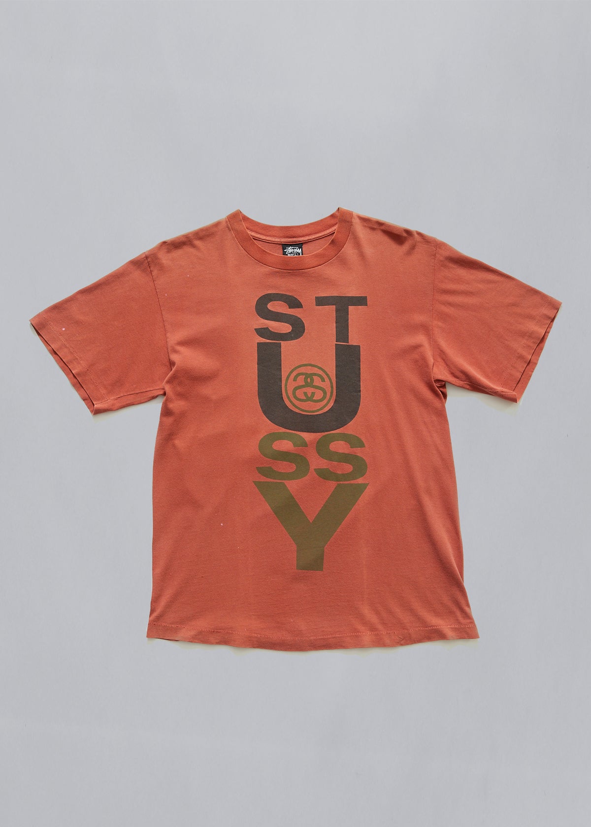 Rust Big Letters Logo Tee 1990's - Large