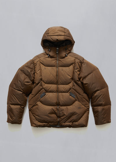 Brown Tech Skiing Puffer Jacket 2000's - Large