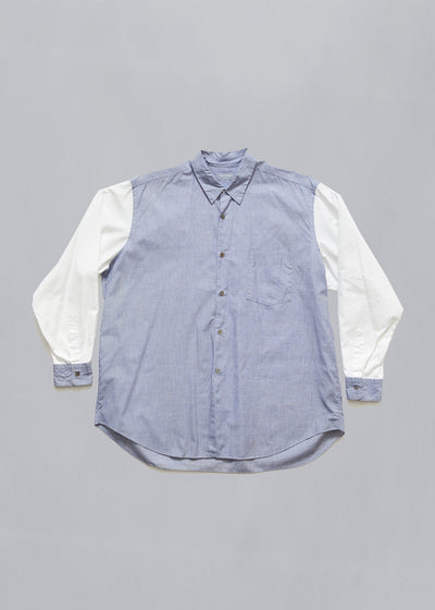 CDG Homme Blue Sleeves Classic Shirt 1995 - Large
