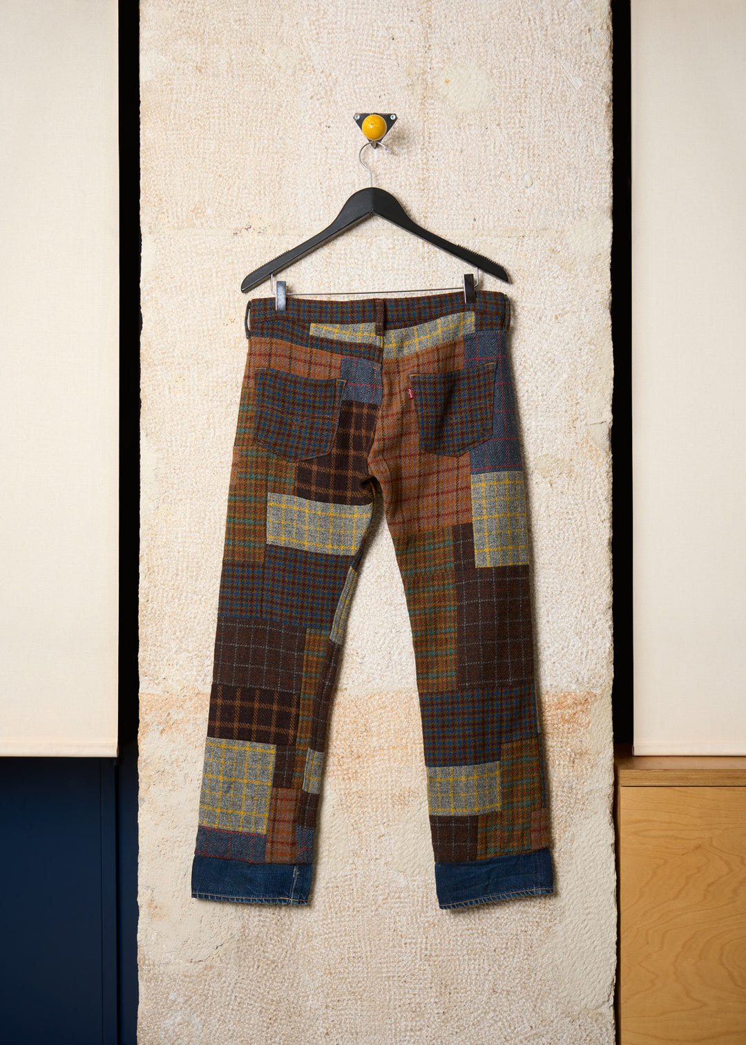 ウ★新品★et.UNiVER　Square patchwork pants ☆新品☆et.UNiVER Square patchwork pants