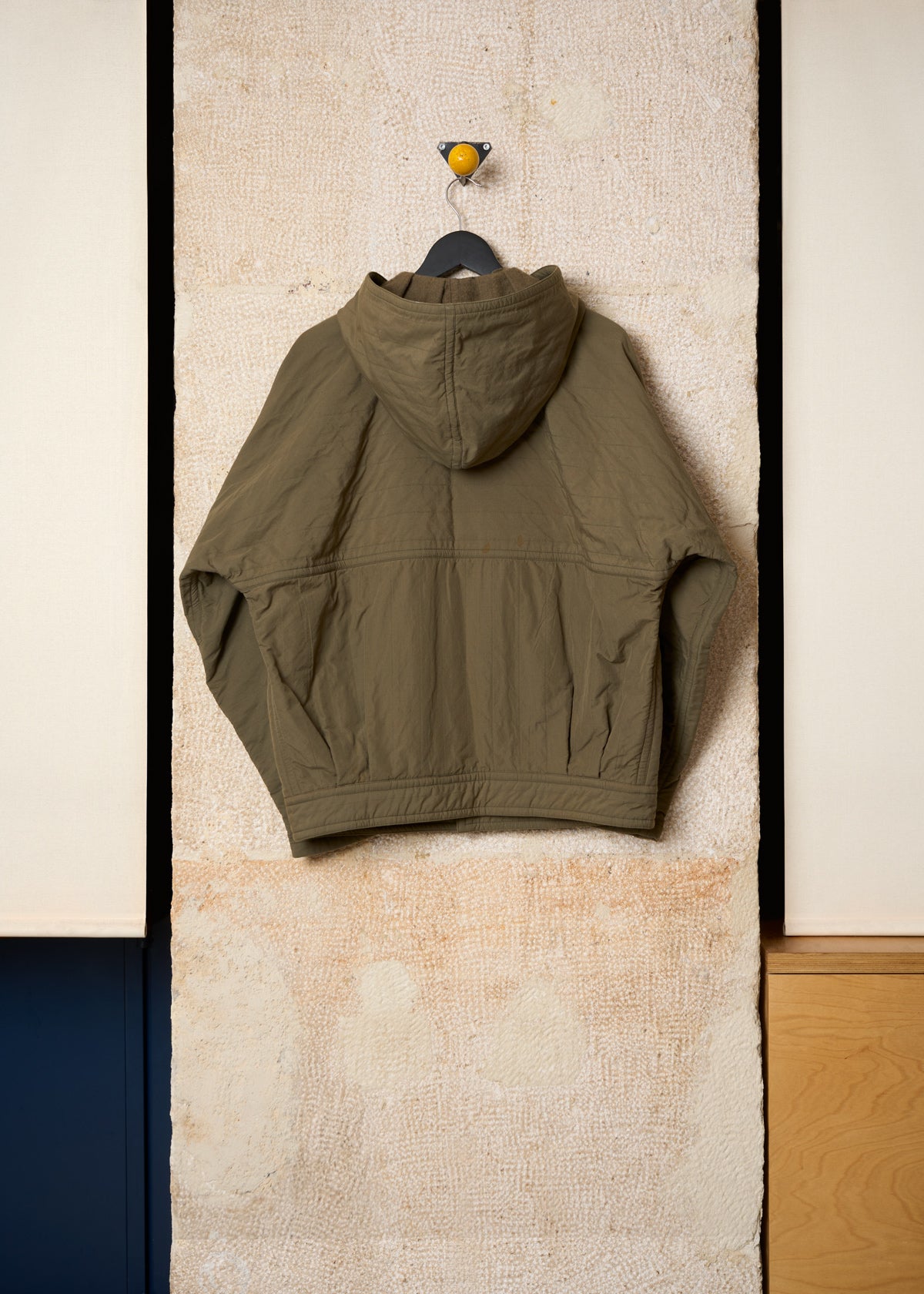 Olive Green Padded Military Parka 1980's - Medium