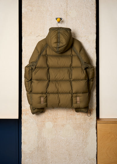 Olive Green Opaque Nylon Tela Goose Down Jacket AW2006 - XX-Large