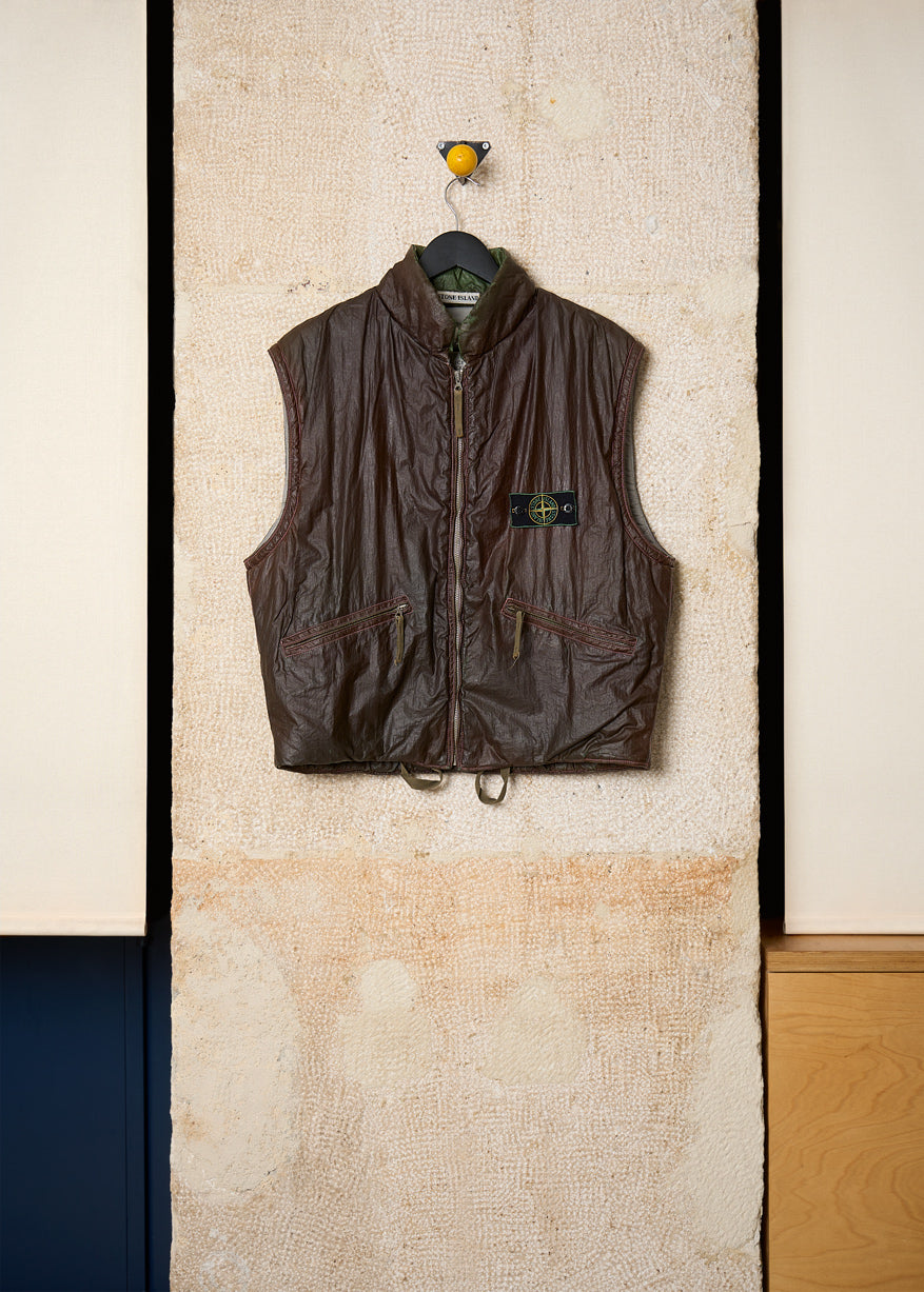 Brown Ice Jacket Down Vest AW1989 - X-Large