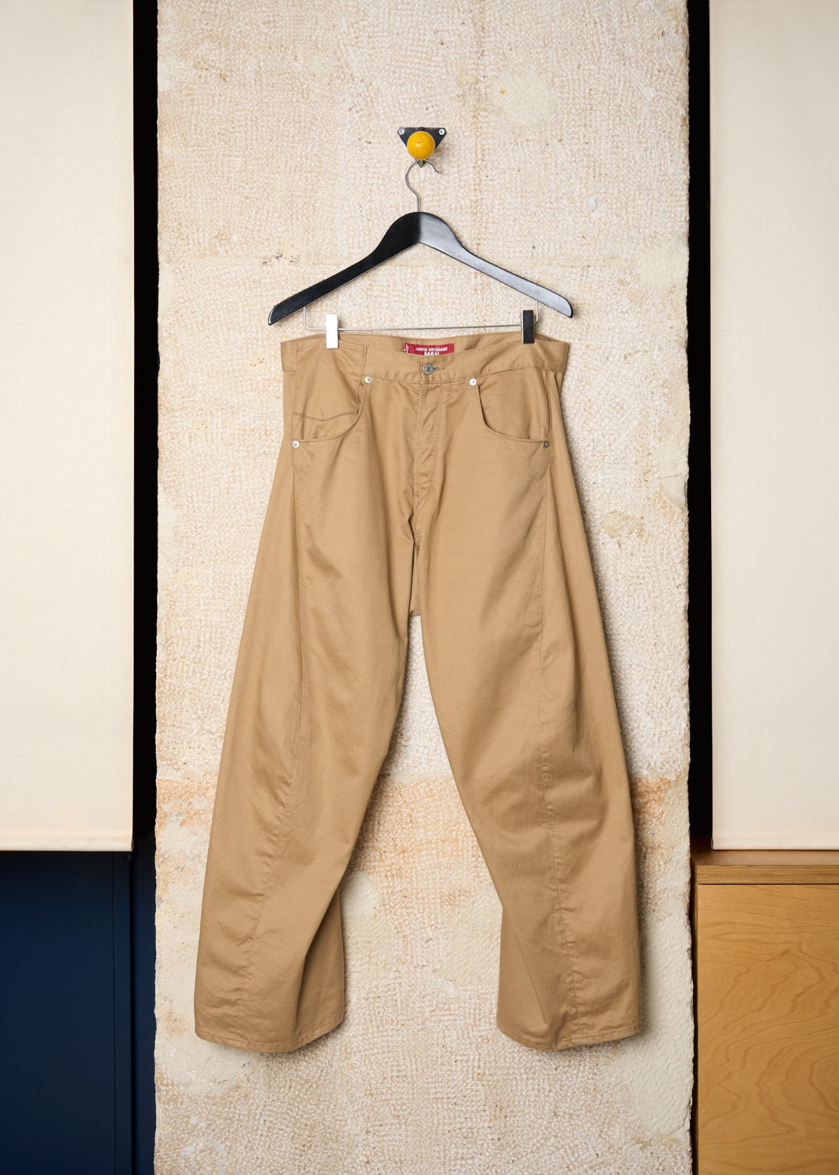 LEVI'S BROWN TROMPE LOEIL POCKETS COTTON PANTS SS2022 - SMALL