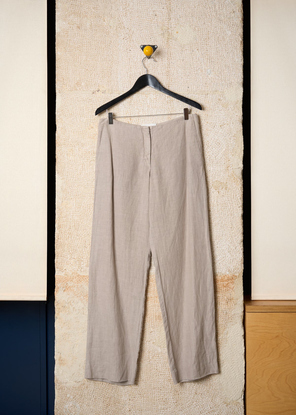 NATURAL LINEN LOW RISE PANTS SS2003 - 46IT