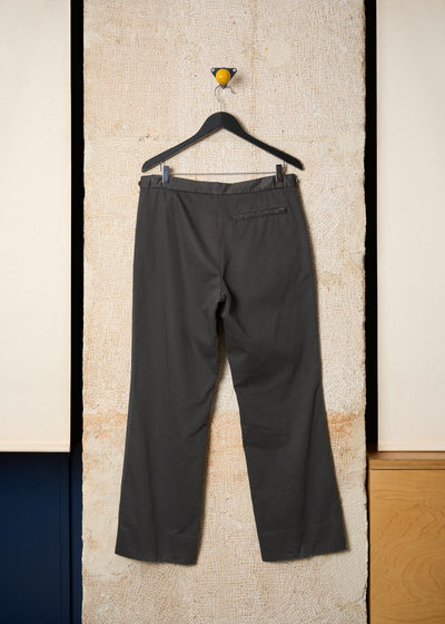 GREY COTTON SUSPENDERS BUTTONS PANTS SS2004 - 48IT