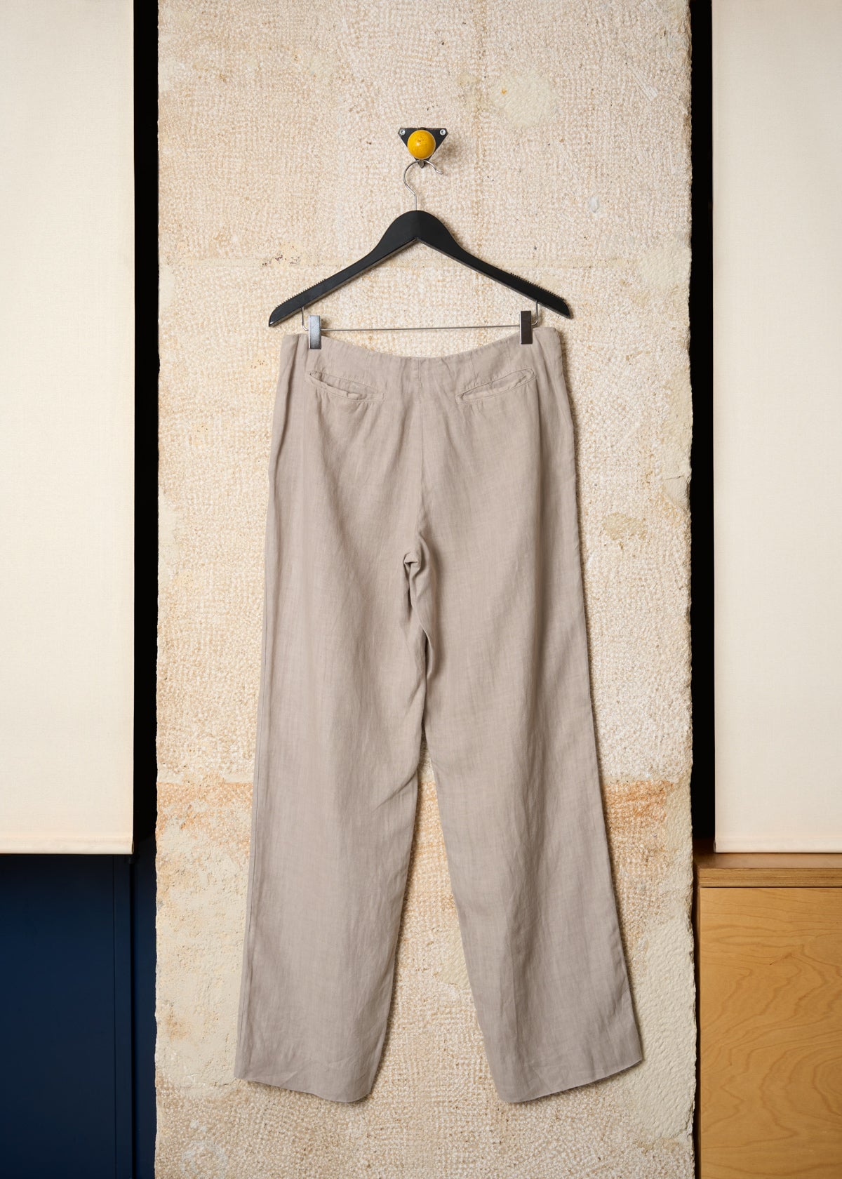 NATURAL LINEN LOW RISE PANTS SS2003 - 46IT