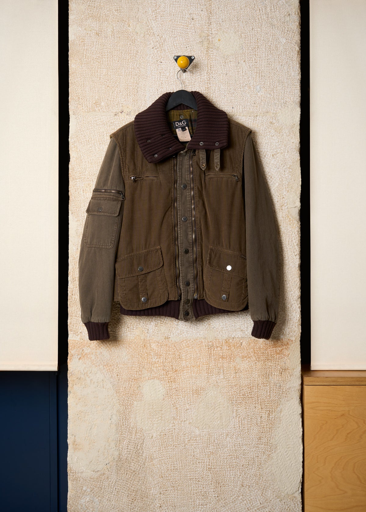 BROWN CORDUROY HBT LAYERED MULTI POCKETS AWBLOUSON 2004 - 48IT