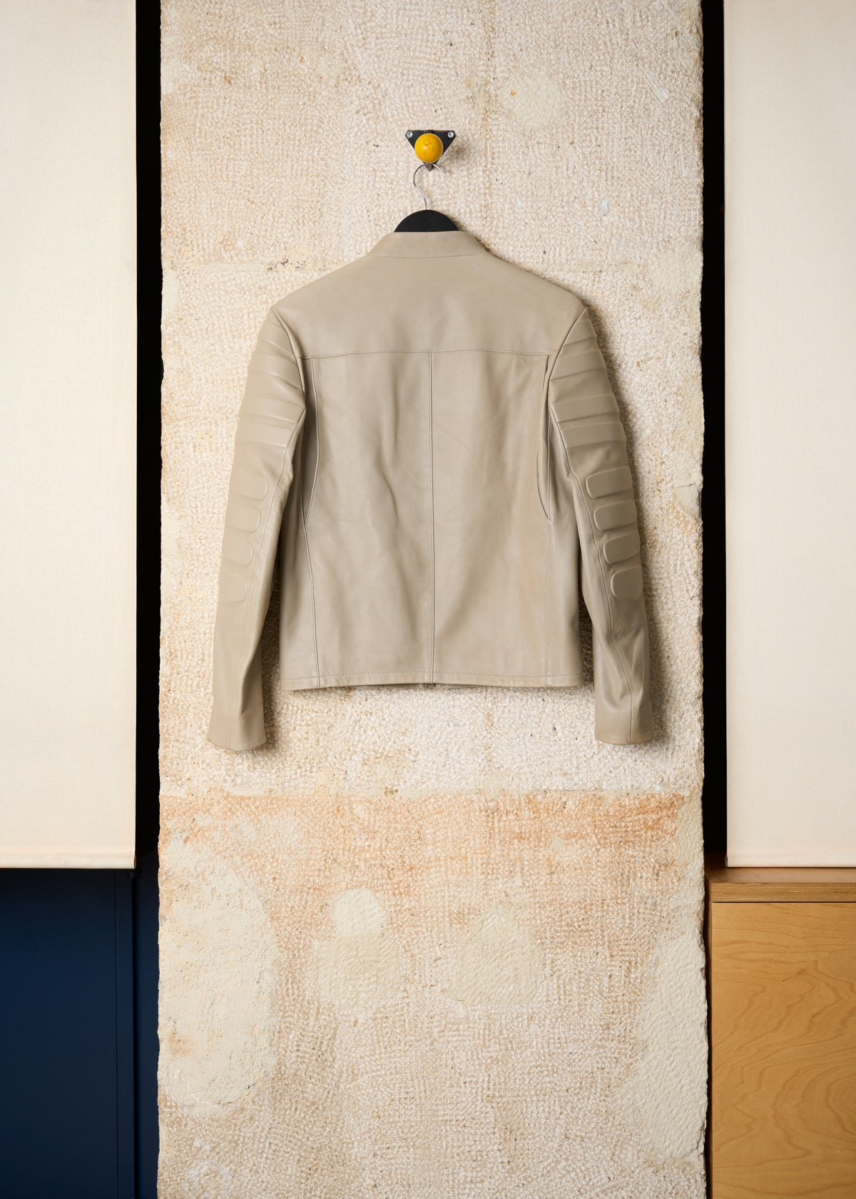 BEIGE PADDED RIDER JACKET SS2011 - 46IT