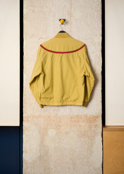 YELLOW RED ROUNDED LINE COTTON BLOUSON SS1985 - MEDIUM