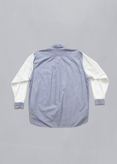 CDG Homme Blue Sleeves Classic Shirt 1995 - Large