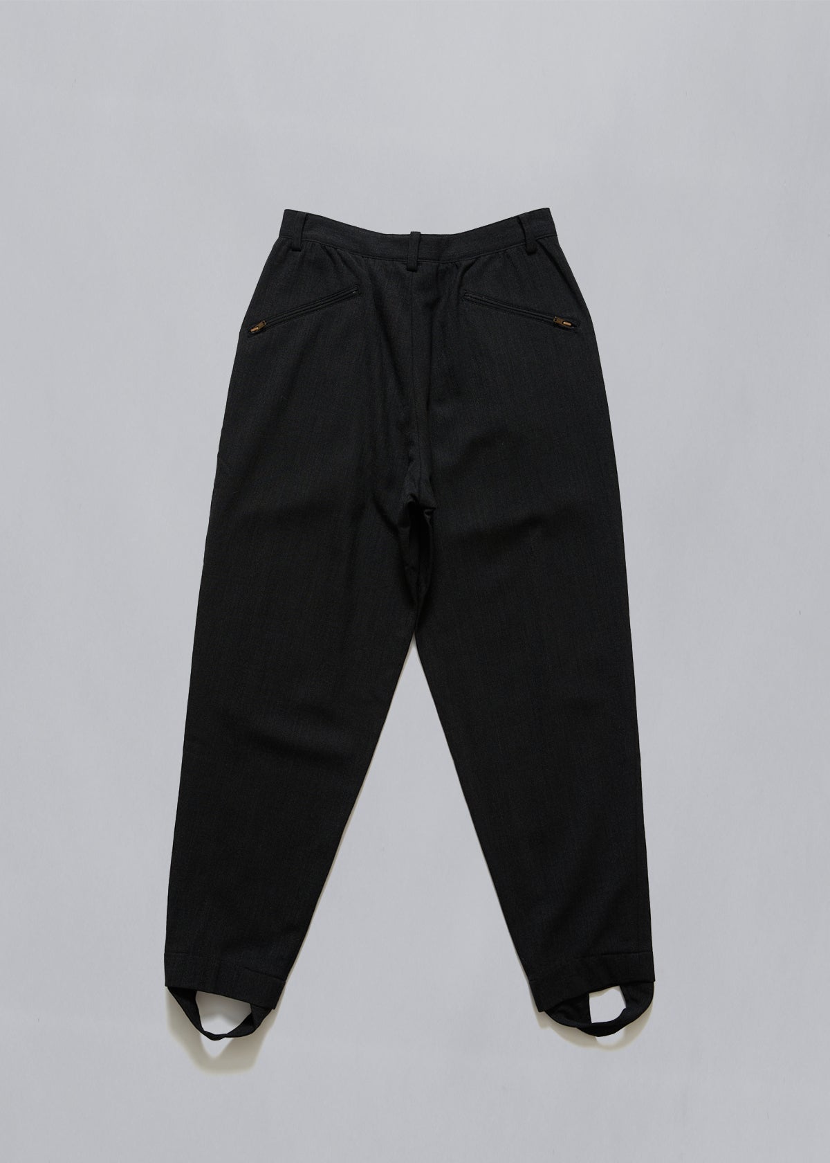 4 Zip Pockets Wool Pants 1980's - Medium