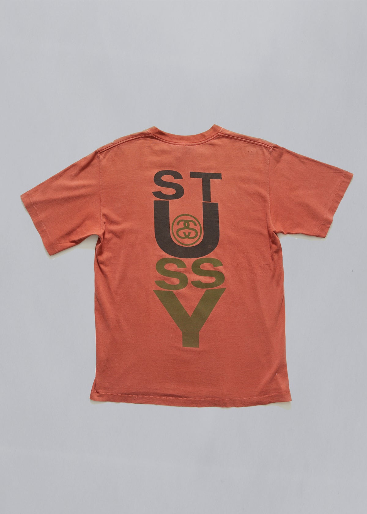 Rust Big Letters Logo Tee 1990's - Large