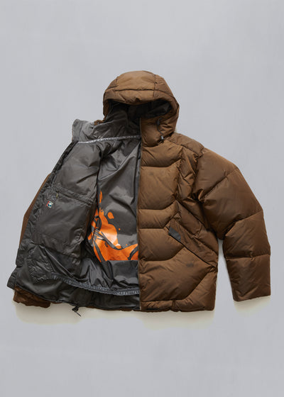 Brown Tech Skiing Puffer Jacket 2000's - Large