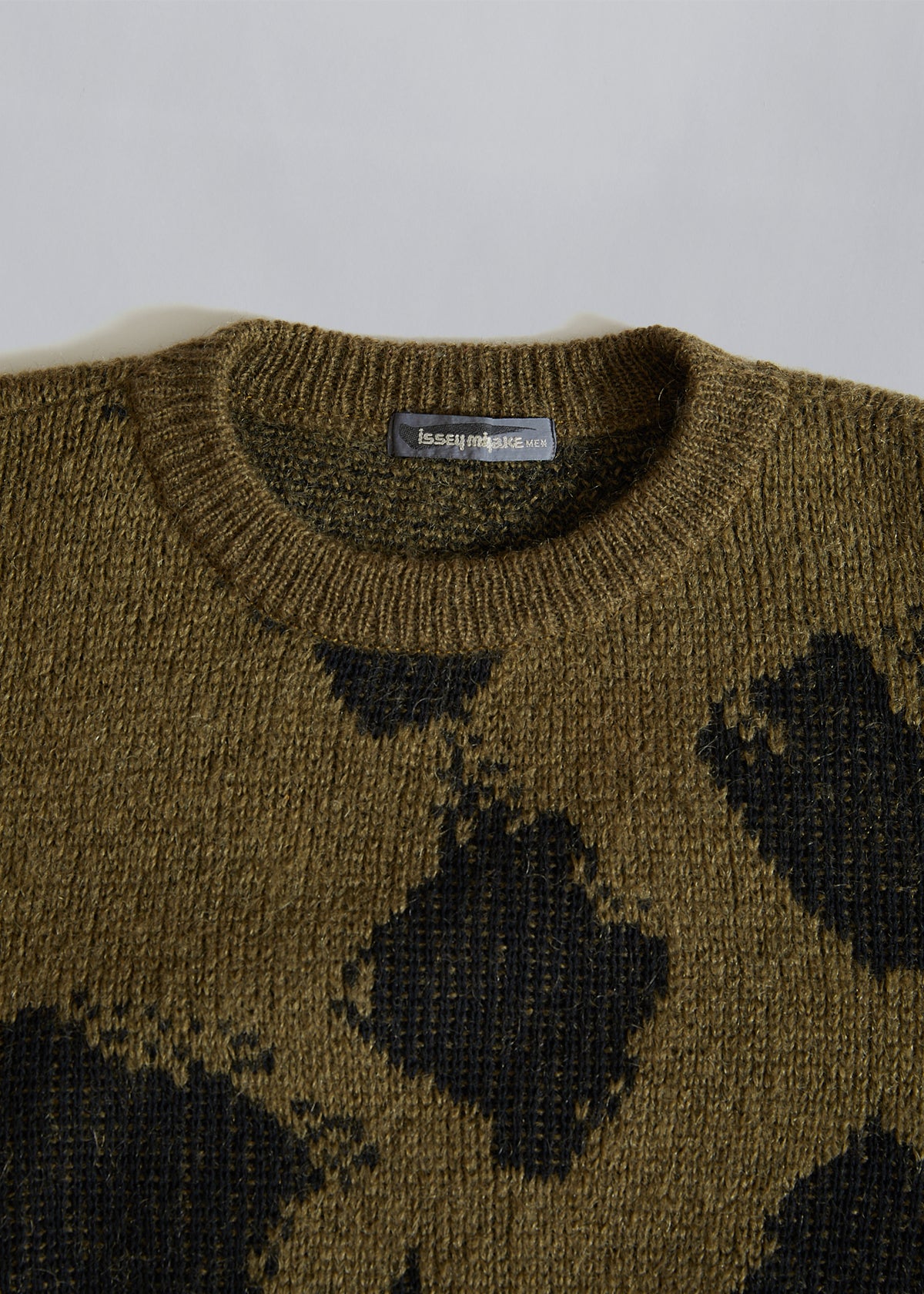 Olive Dalmatian Wool Crewneck Sweatshirt 1980's - Large