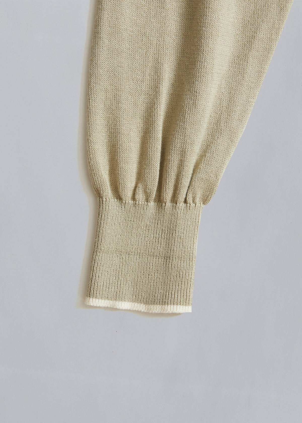 CDG Homme Natural Merino Wool Polo Knit 1980's - Large