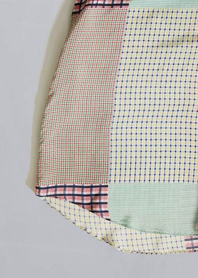 CDG Homme Multicolor Patchwork Silk Shirt 1997 - Large