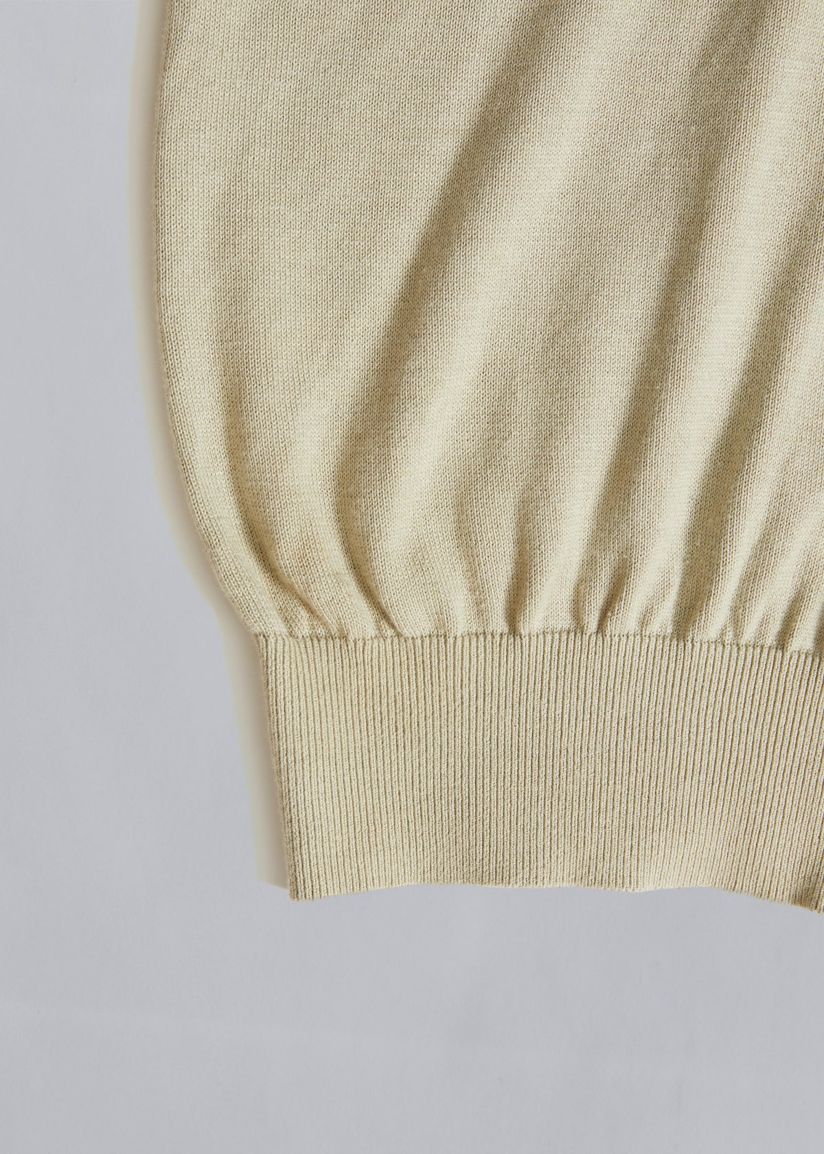 CDG Homme Natural Merino Wool Polo Knit 1980's - Large
