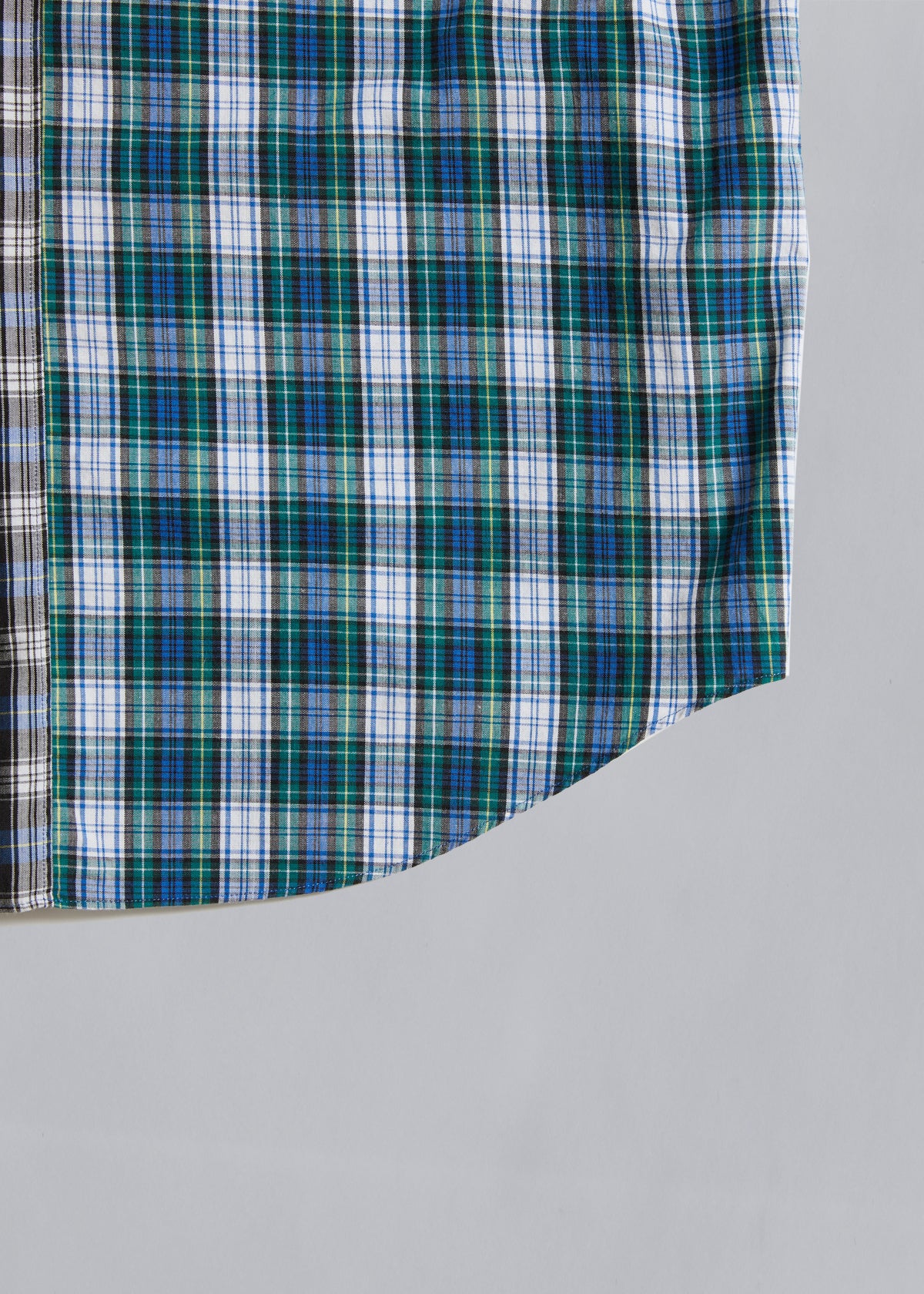 CDG Homme Optical Illusion Line Checkered Shirt 1980's - Large