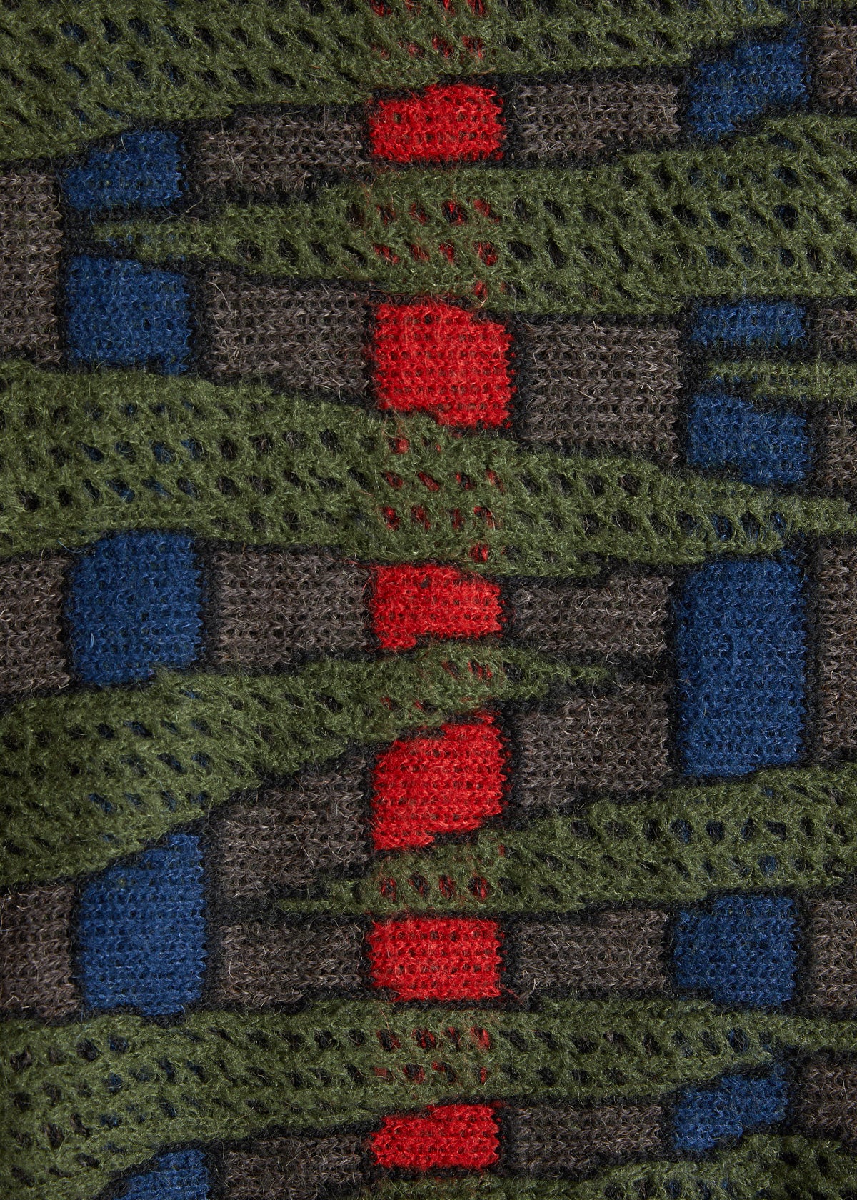 All Style Co Multicolor Textured Scratches Knit 1980's - Medium
