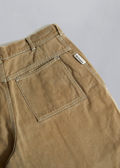 Brown King Size Work Cotton Shorts - 32