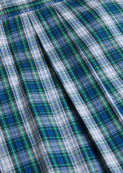 CDG Homme Optical Illusion Line Checkered Shirt 1980's - Large