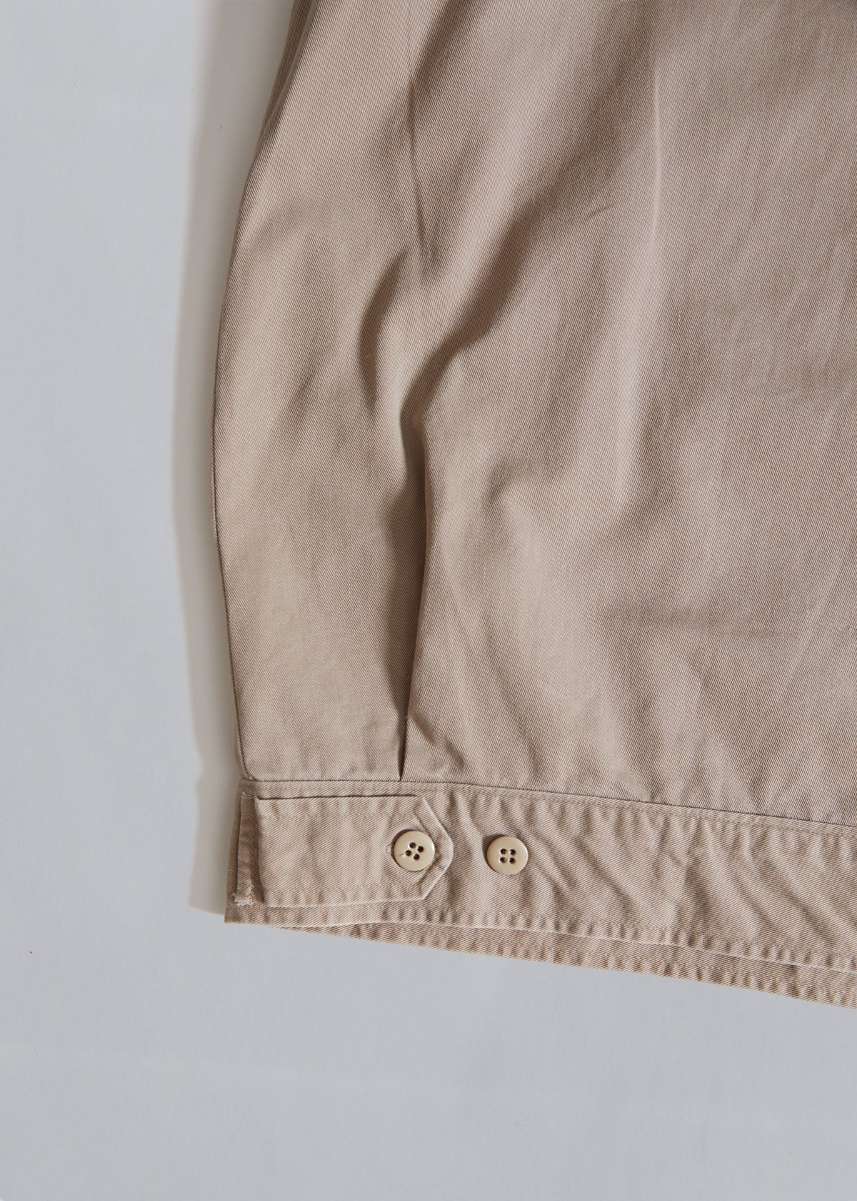 Beige Double Pocket Zip Work Jacket 1990's - X-Large