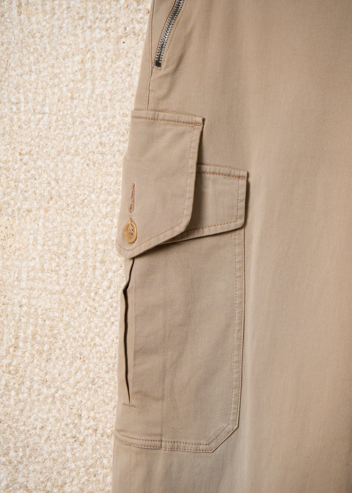 One Side Pocket Cotton Cargo Pants 2000's - Small