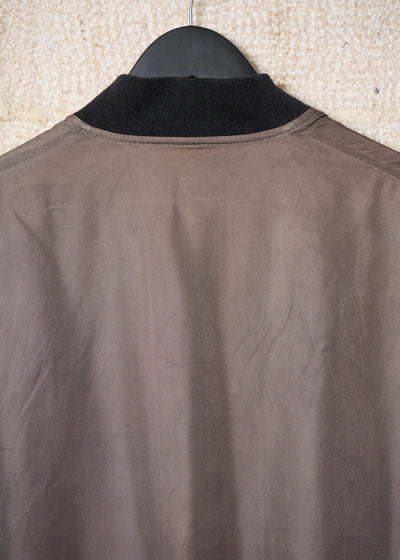 Y's For Men Black Grey Reversible Wool Rayon Bomber AW1994 - Medium