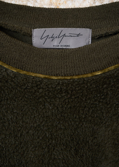 Pour Homme Grey Plush Crewneck Sweater AW2005 - Medium