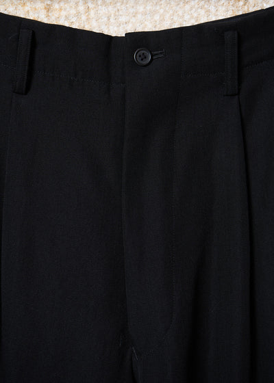 Y's For Men Navy Pleated Wool Pants SS1992 - Small