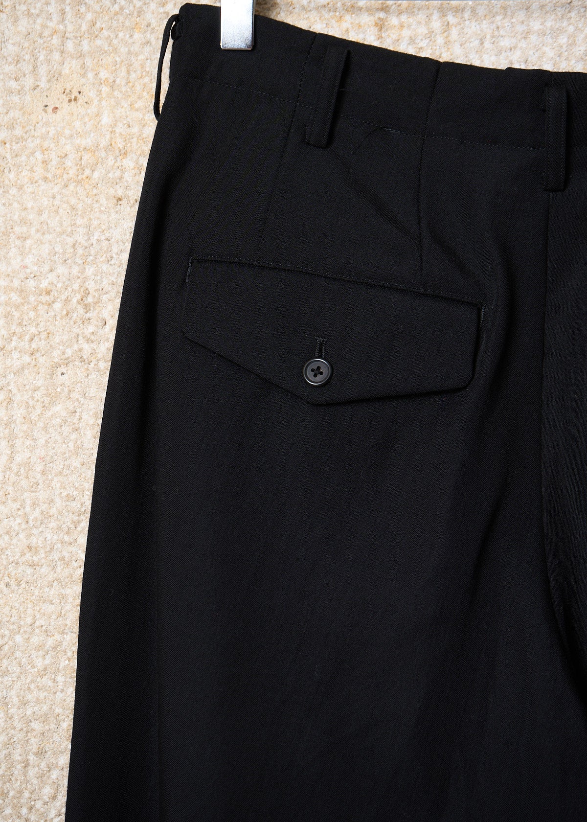 Y's For Men Navy Pleated Wool Pants SS1992 - Small