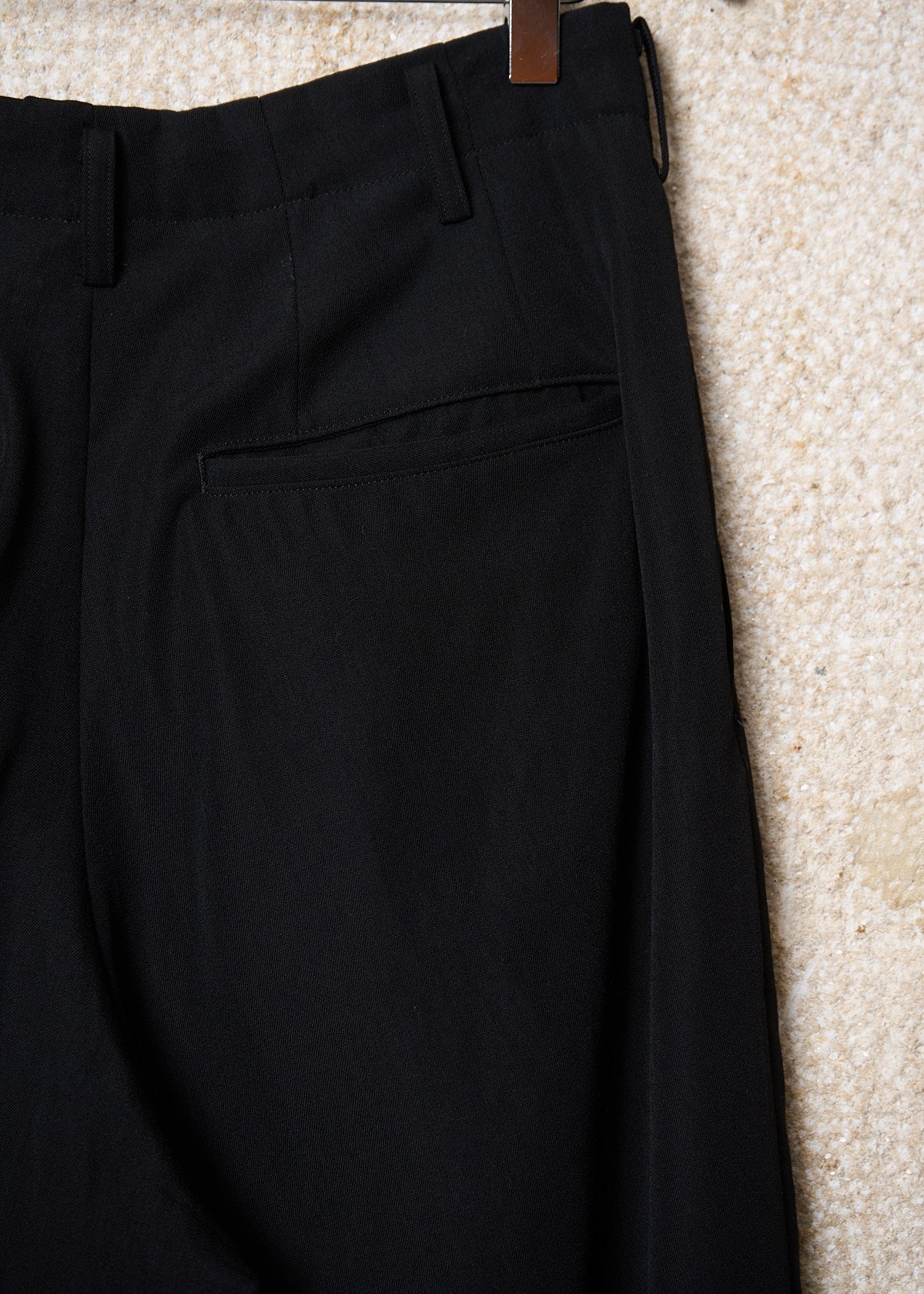 Y's For Men Navy Pleated Wool Pants SS1992 - Small