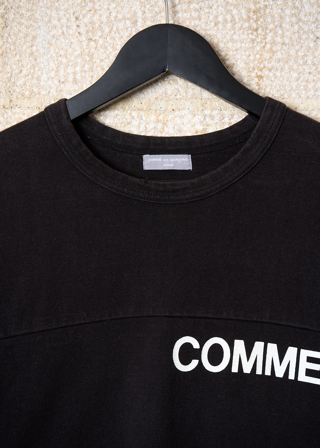 CDG Homme Black Split Logo Longlseeve SS2002 Medium – The