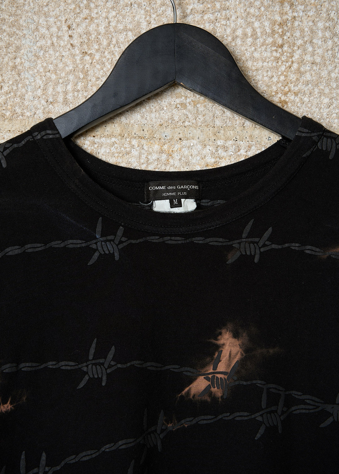 CDG HOMME PLUS BLACK BARBED WIRE TEE 2006 - Medium – The