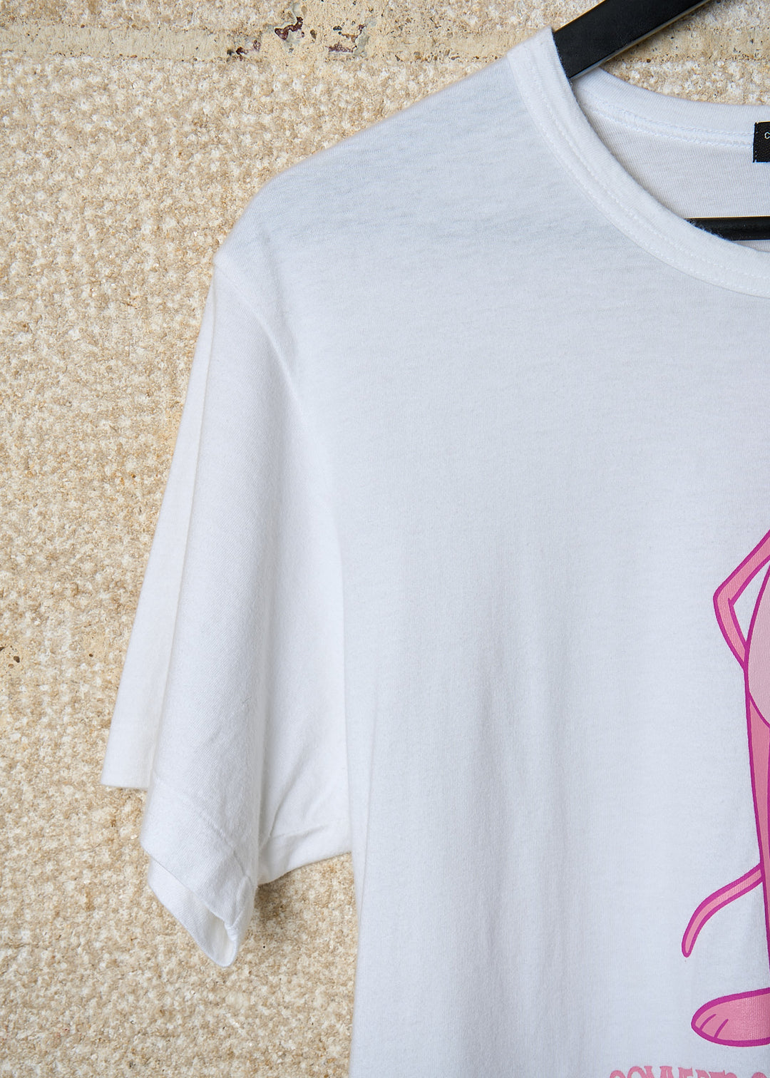 CDG HOMME PLUS WHITE PINK PANTHER TEE 2005 - Medium – The