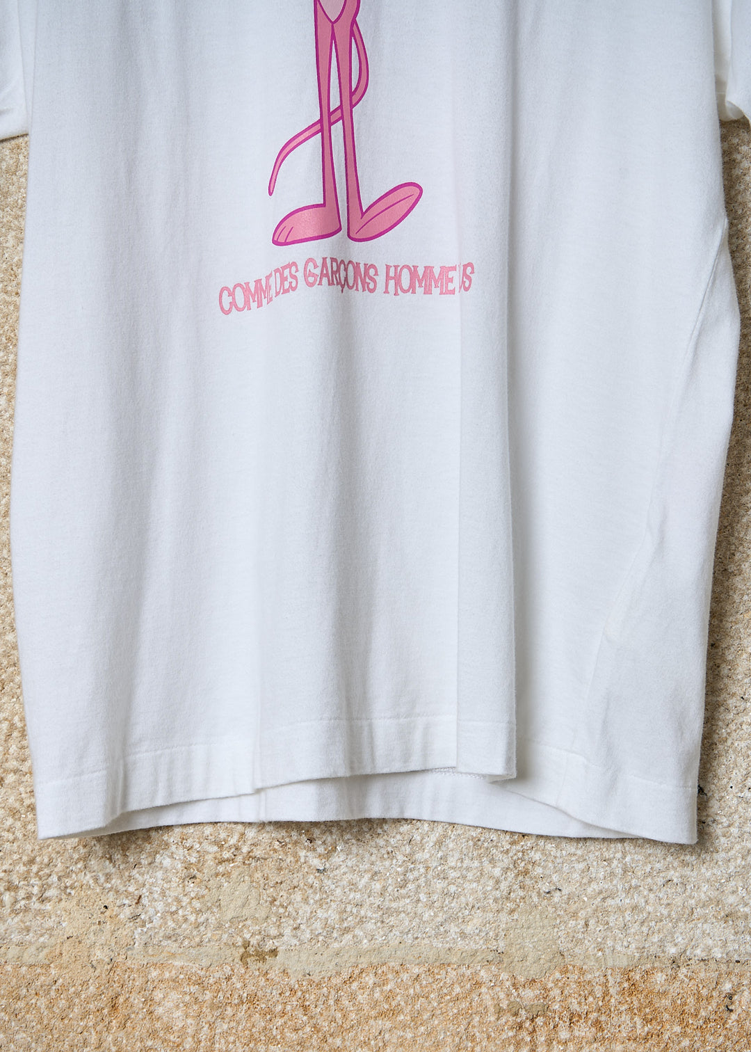 2004 CDG × PINK PANTHER T-shirts CDG HOMME PLUS WHITE PINK PANTHER TEE 2005 - Medium – The