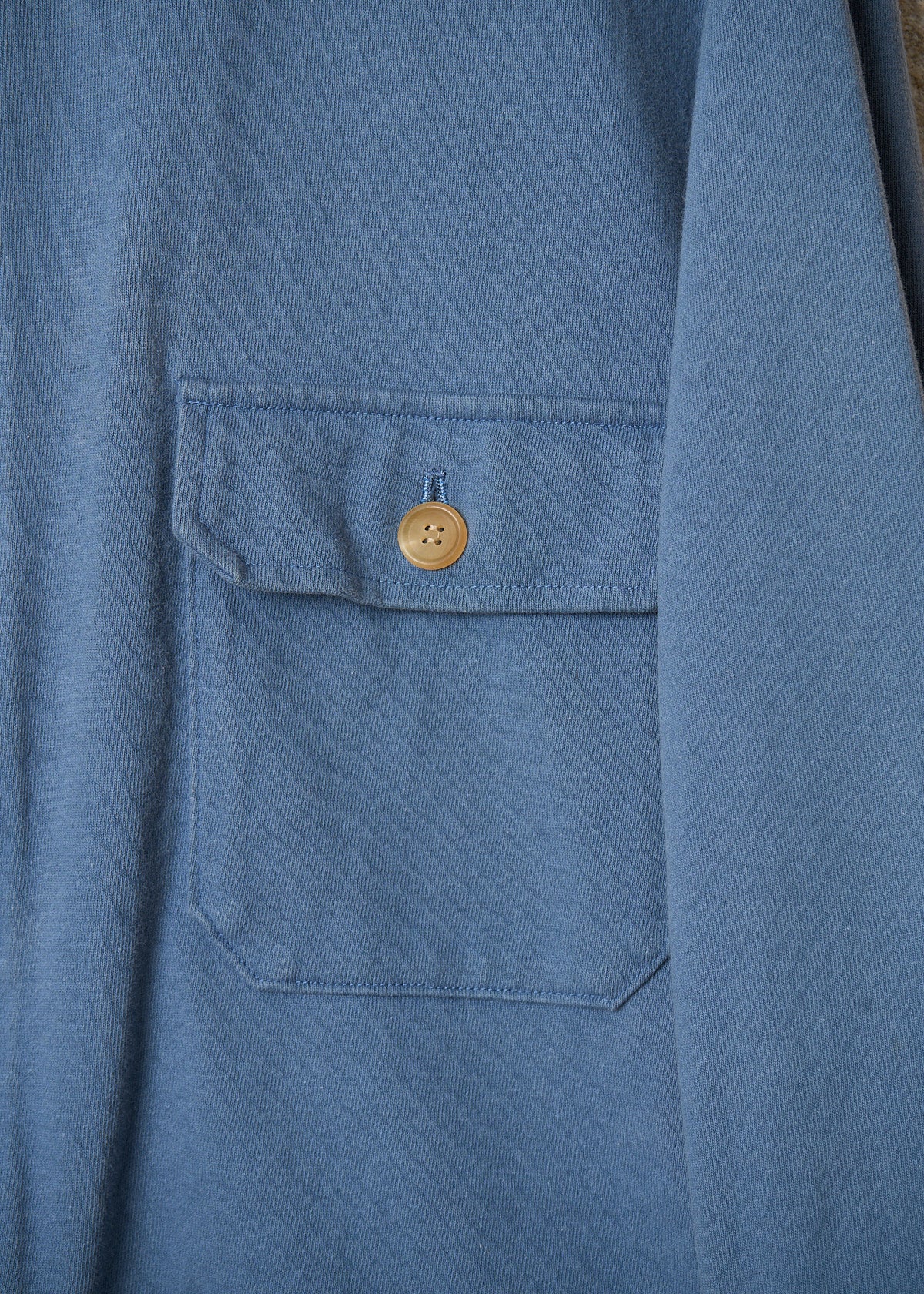 Y's Men For Men Blue Light Cotton 1 Pocket Zip Work Jacket SS1994 - Small