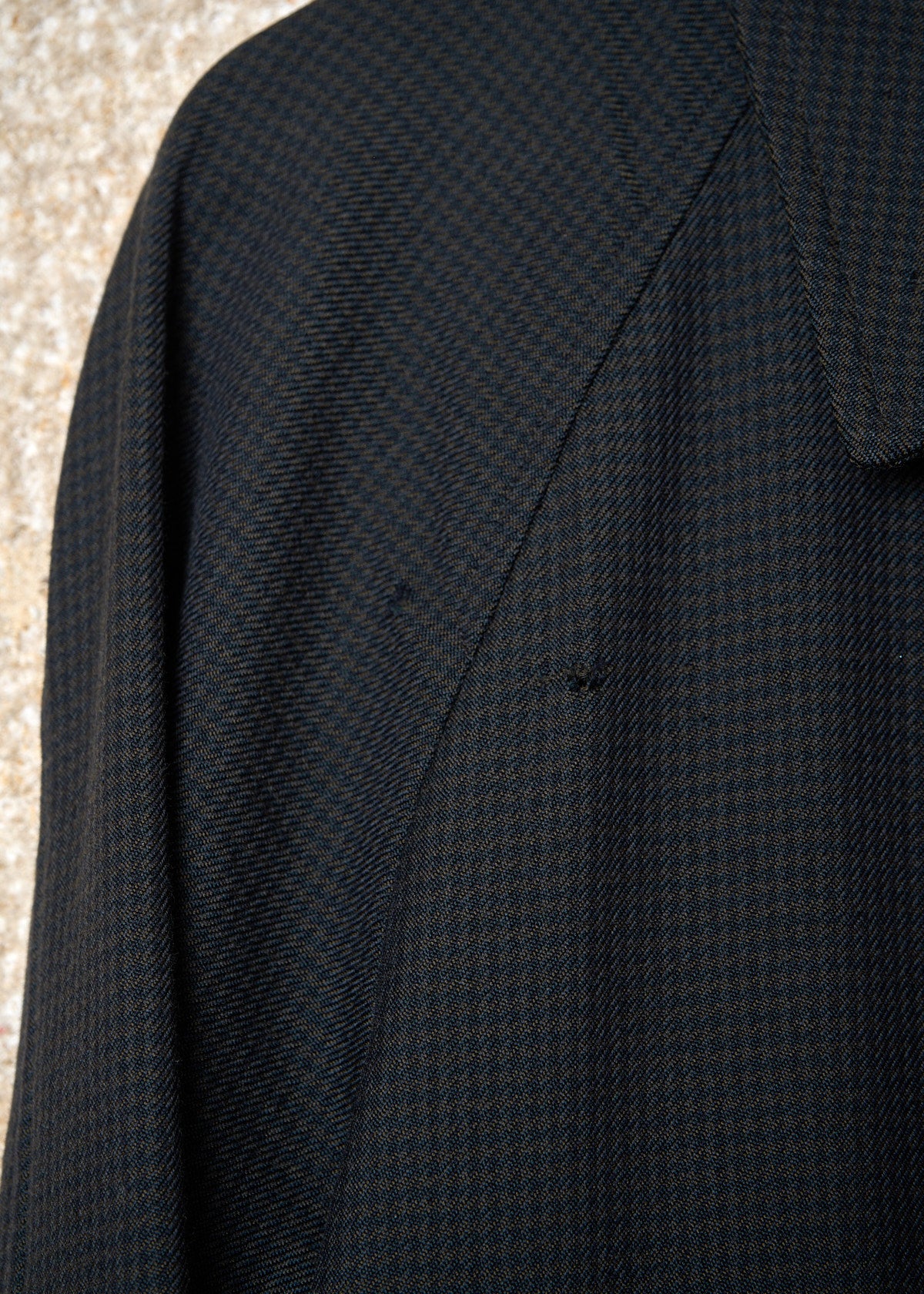 HOMME GREY MINI CHECK  WOOL CONVERTIBLE JACKET 1999 - MEDIUM