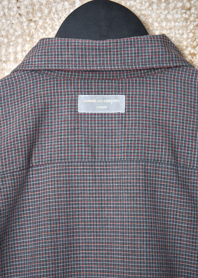 HOMME MINI CHECK SUMMER WOOL ZIP JACKET 1994 - LARGE