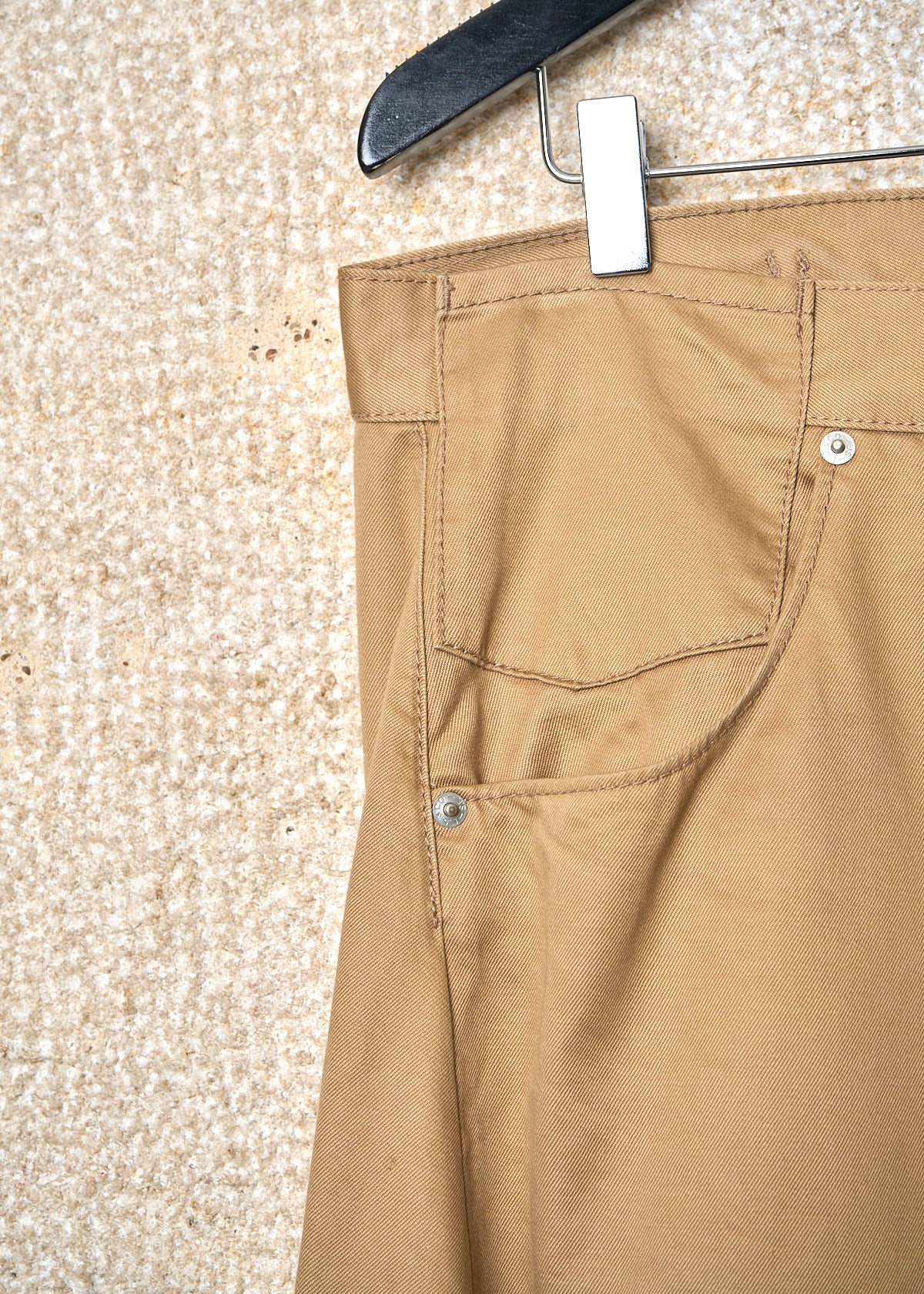 LEVI'S BROWN TROMPE LOEIL POCKETS COTTON PANTS SS2022 - SMALL