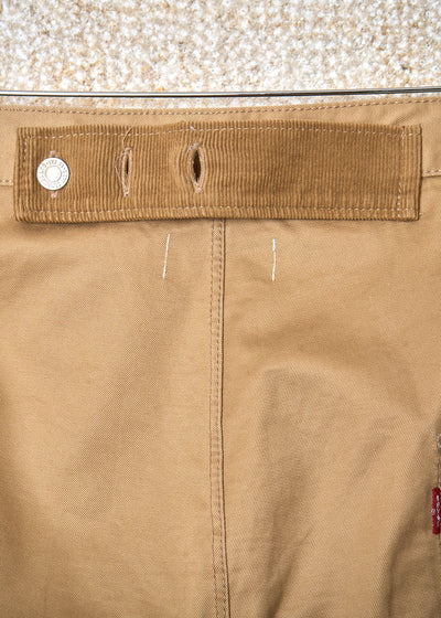 LEVI'S BROWN TROMPE LOEIL POCKETS COTTON PANTS SS2022 - SMALL