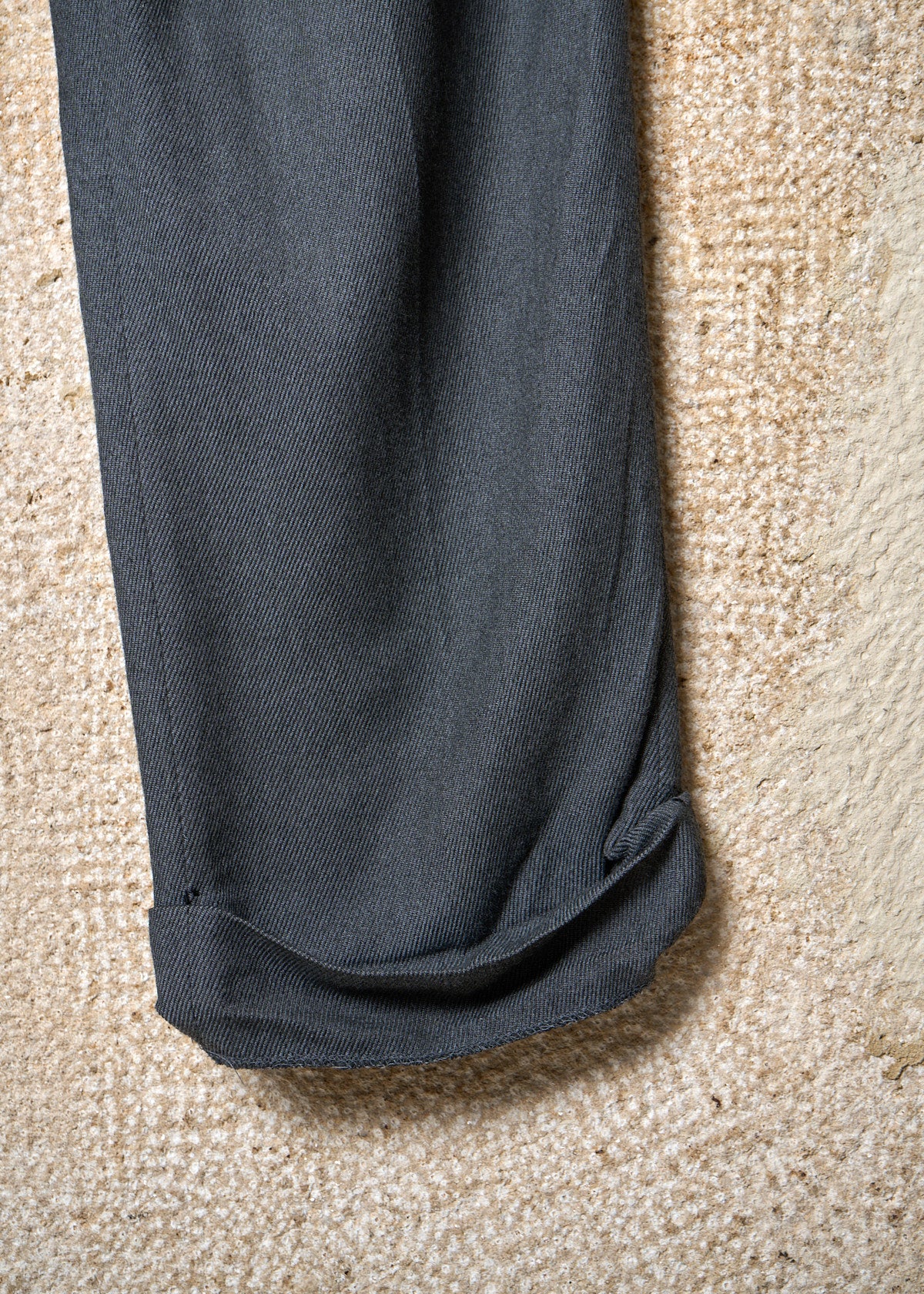 Y'S FOR MEN GREY SOFT RAYON WOOL MIX PANTS SS1996 - LARGE