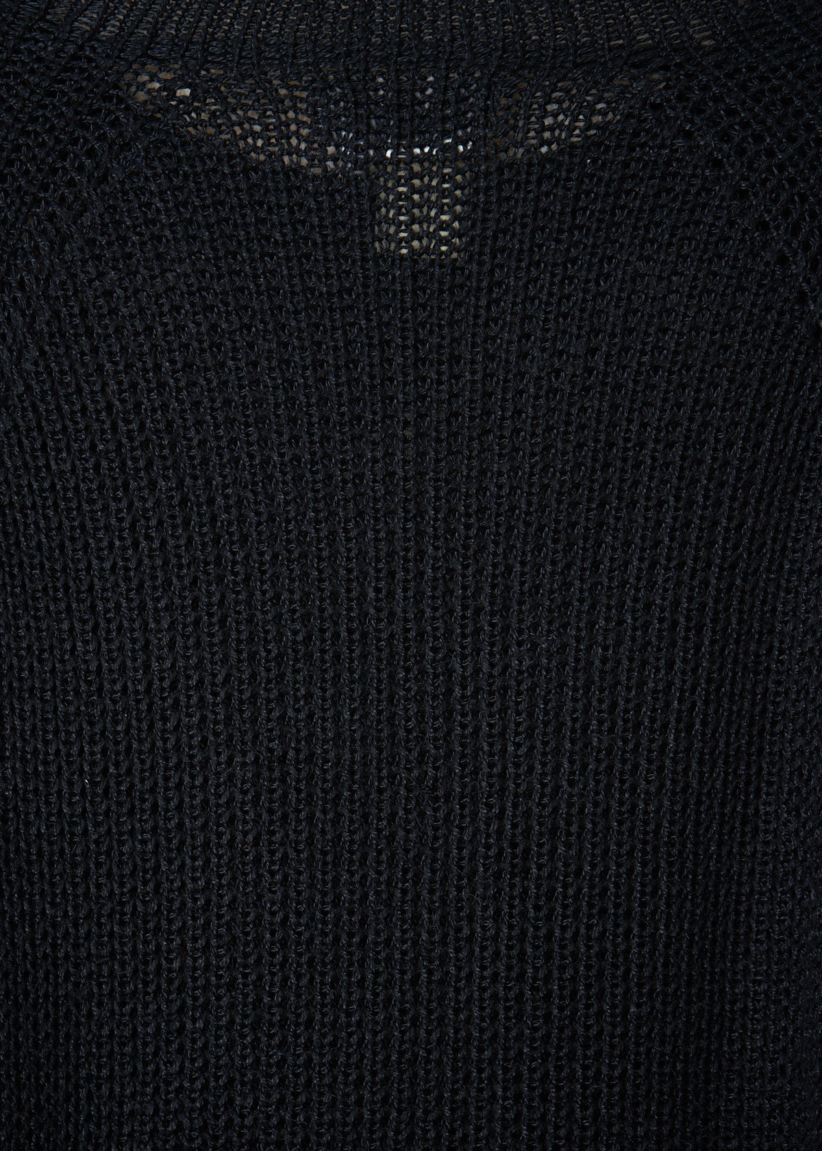 POUR HOMME BLACK LOW GAUGE LONG CREWNECK JUMPER 1990'S - MEDIUM